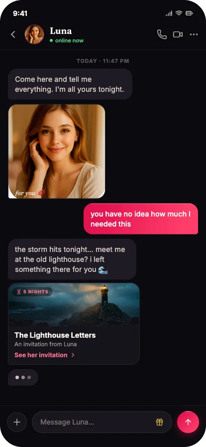 FantaLove AI remembering a conversation from last week
